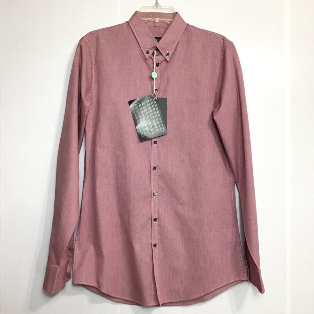 DSQUARED2 Classic Long Sleeve Slender Fit Button-Up Shirt New With Tag Size 48